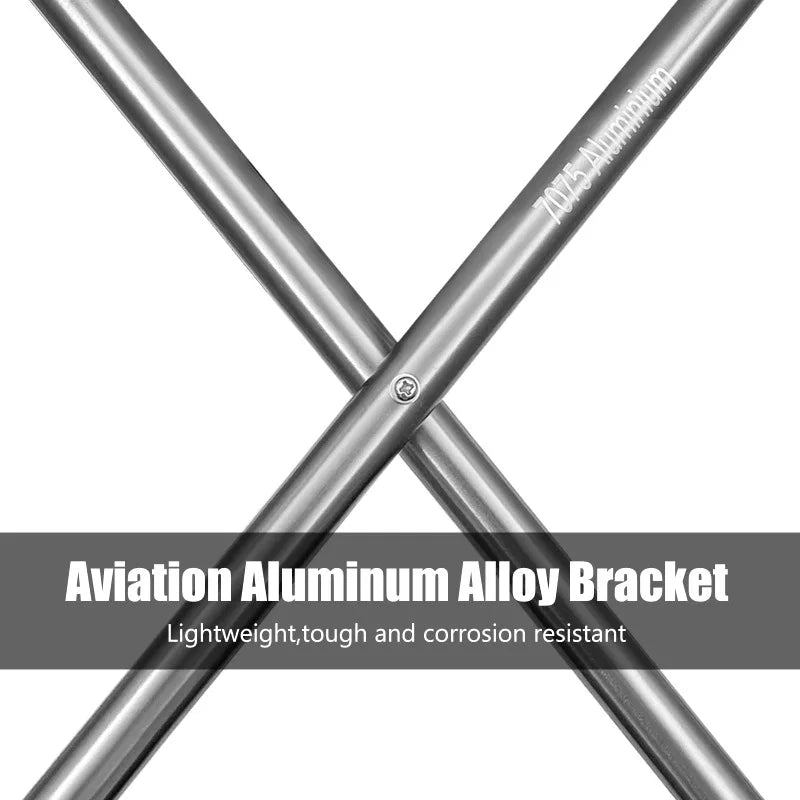 1PC Outdoor Aluminium Alloy Portable Folding Picnic Camping Stool Mini Storage Fishing Chair Ultralight Furniture