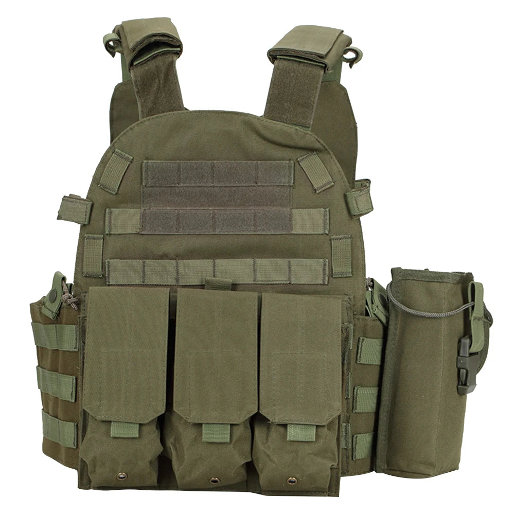 Nylon Tactical Vest Body Armor Hunting Carrier Airsoft Accessories CS Combat MOLLE Camo Military Army Vest for Outdoor Hunting