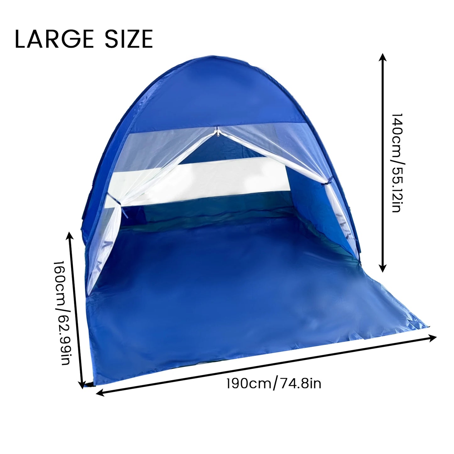 Pop-up beach tent,with handbag - compact folding design, suitable for outdoor hiking,picnicking, and travel