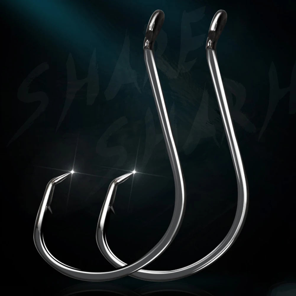 200pcs Fishing Circle Hooks Saltwater Octopus Fishing Hooks Barbed Fish Hooks Carp Fishhook for Bass Salmon Fishing Accessories