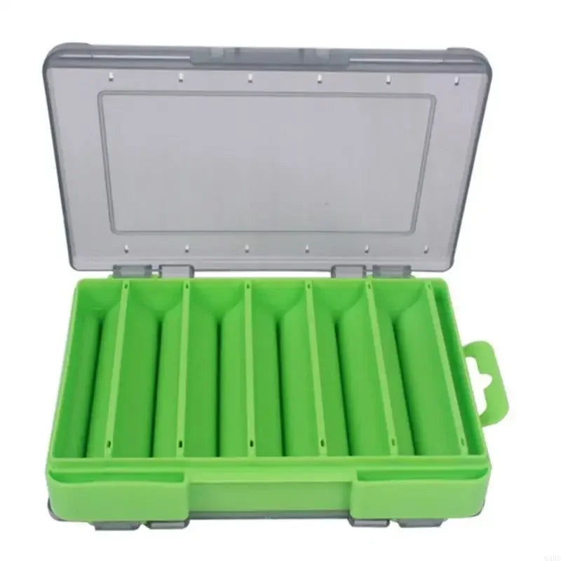 Double-Sided Fishing Tackle Storage Box For Spinners Lure Egi Tool Box Artificial Bait Case Fisherman Accessories Organizer