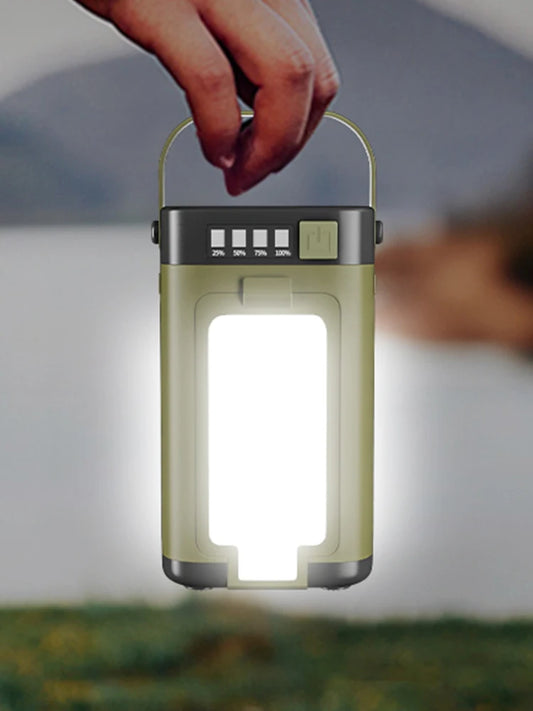 Foldable Camping Light Rechargeable Lantern Power Bank Solar Camping Lantern Portable Flashlight LED Tent Light
