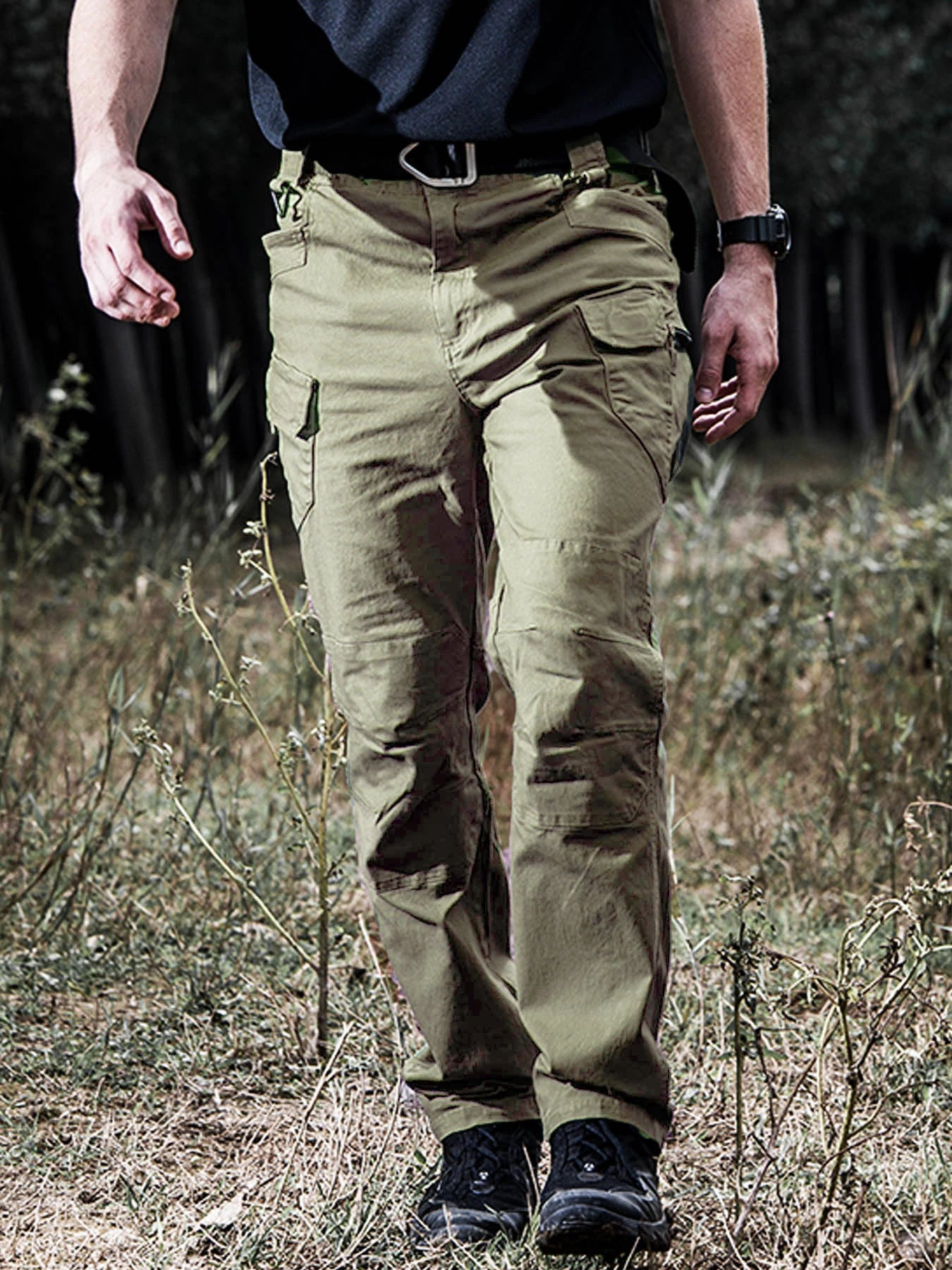 Men Combat Pants With Knee Pads Tactical Cargo Sport Trousers Camouflage Multicam Trekking Hunting Clothes