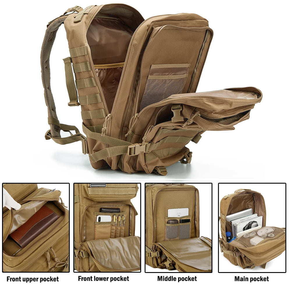 25L/50L Sturdy Nylon Waterproof Tactical Sports Trekking Fishing Hunting Camping Hiking Bag Backpack Outdoor Rucksacks