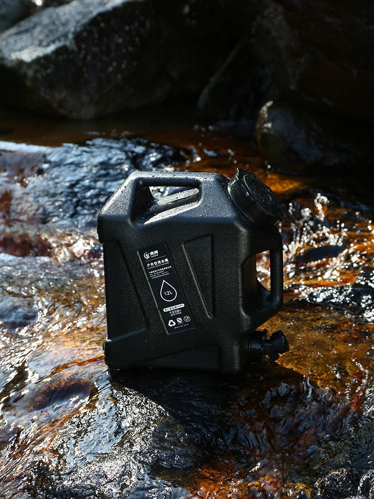 12L Camping Water Container Large Capacity No Leakage BPA Free Camping Water Tank for Camping Hiking