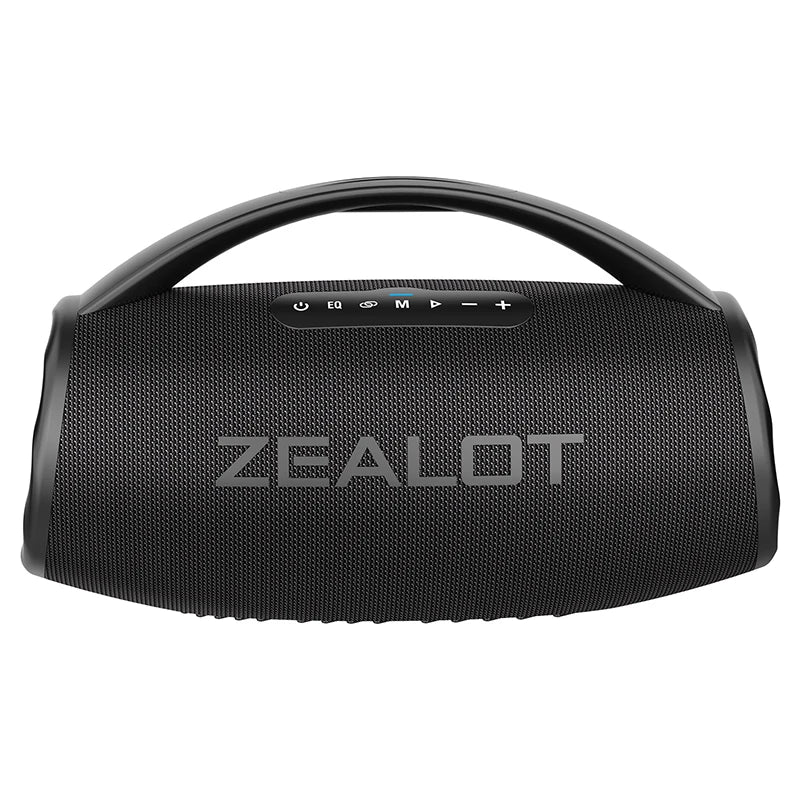 Zealot-S97 80W high power bluetooth speaker portable RGB colorful light waterproof wireless subwoofer 360 stereo surround TWS FM