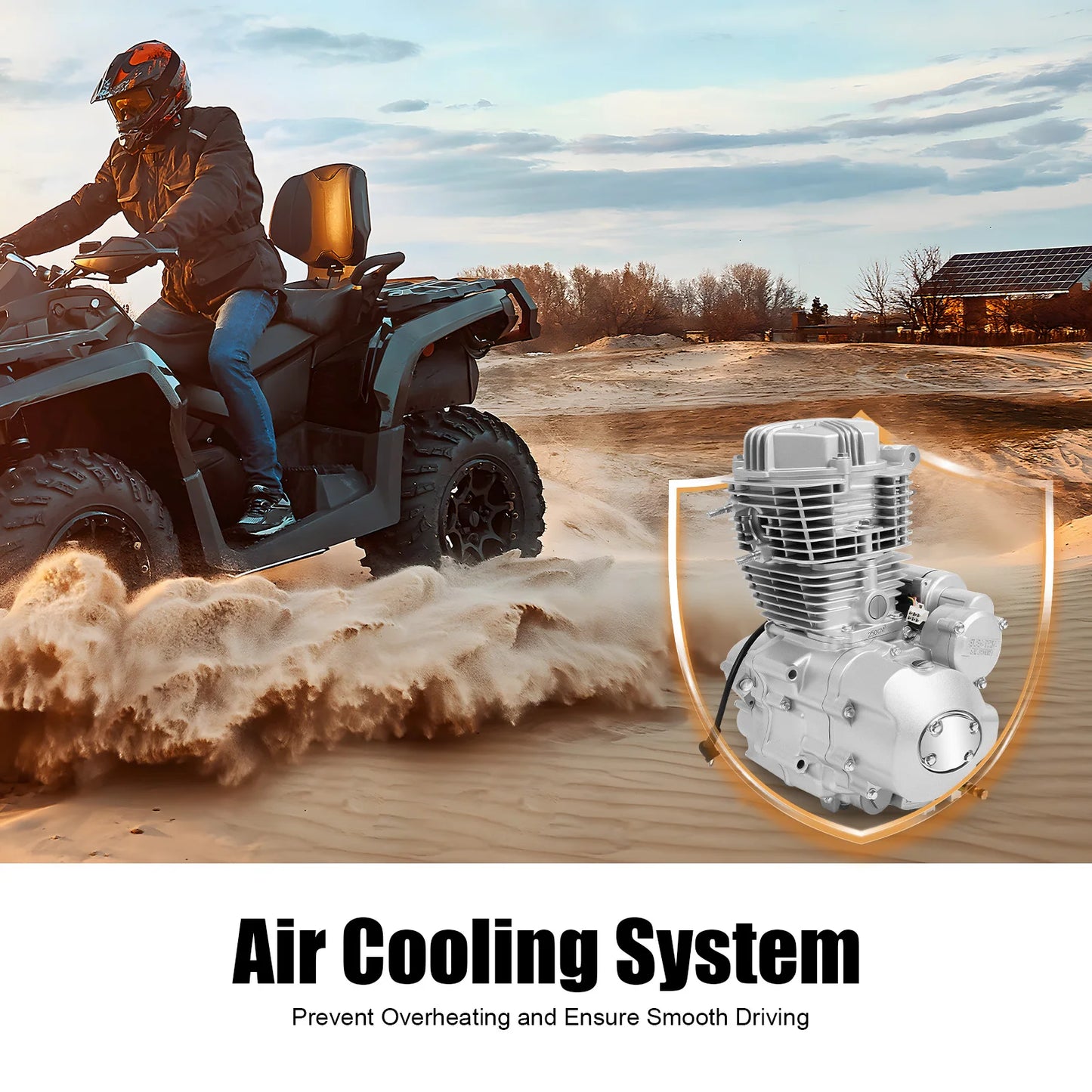 200cc 250cc Motorcycle Engine 4 Stroke Single Cylinder ATV