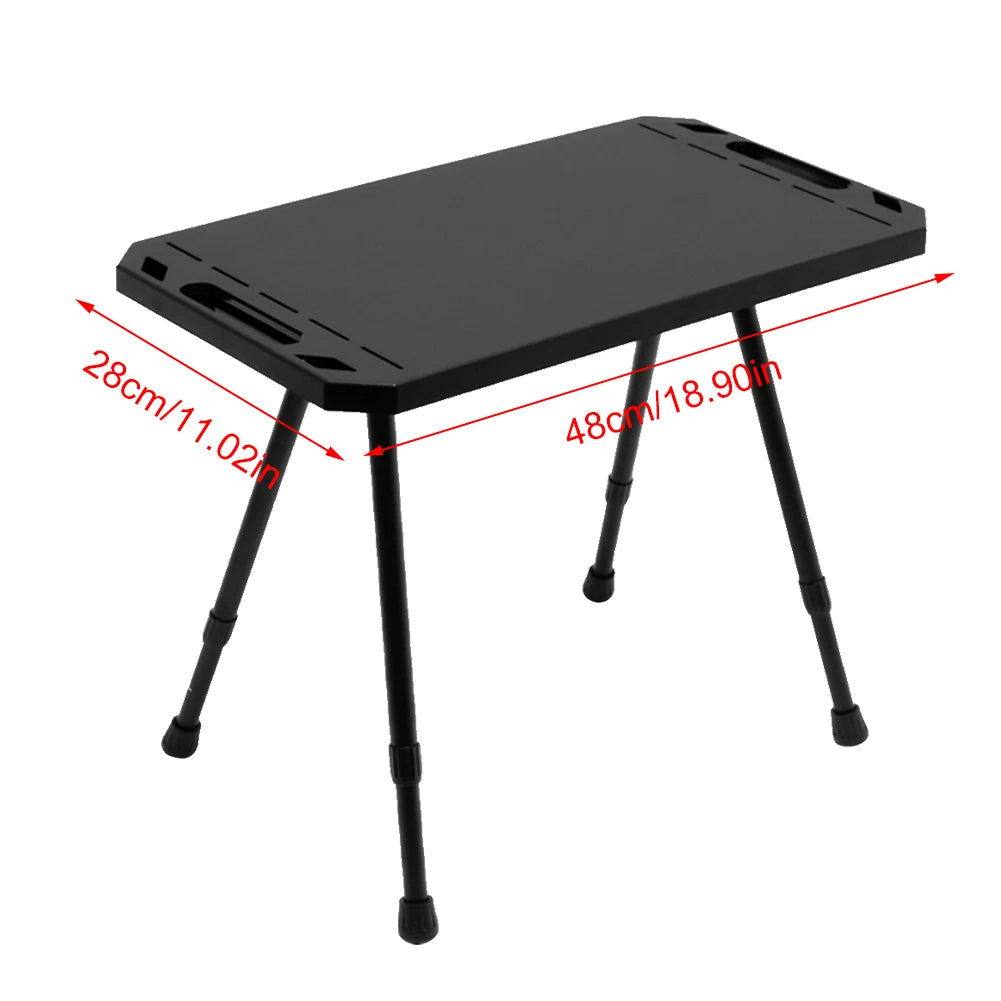 Folding Camping Table Adjustable Height Outdoor Table Aluminium Alloy Beach Table for Outdoor Indoor Picnic BBQ Hiking