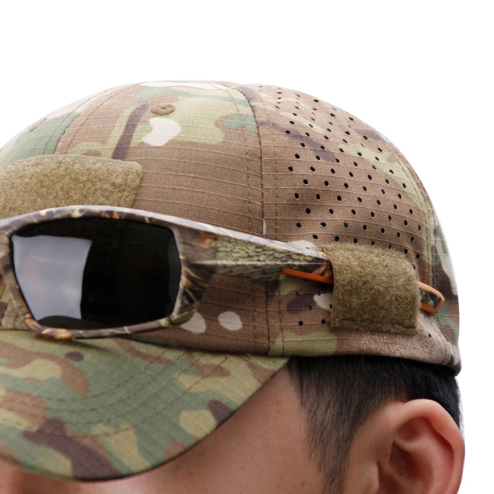 Unisex Camouflage Outdoor Baseball Cap Breathable Sun Protection Hat For Hunting