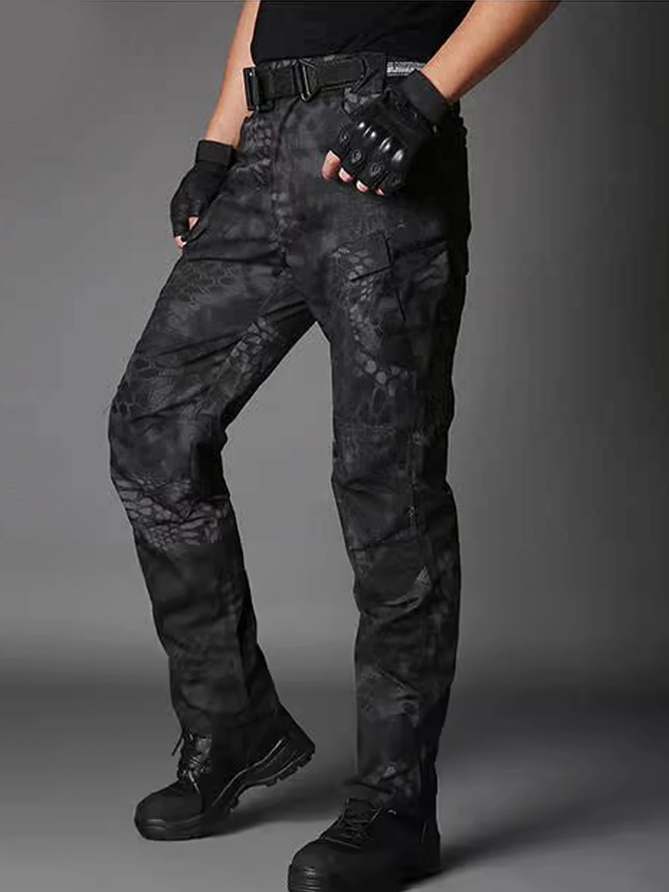 Men Combat Pants With Knee Pads Tactical Cargo Sport Trousers Camouflage Multicam Trekking Hunting Clothes