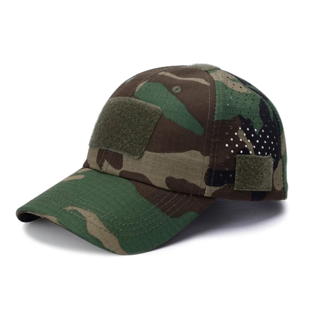 Unisex Camouflage Outdoor Baseball Cap Breathable Sun Protection Hat For Hunting