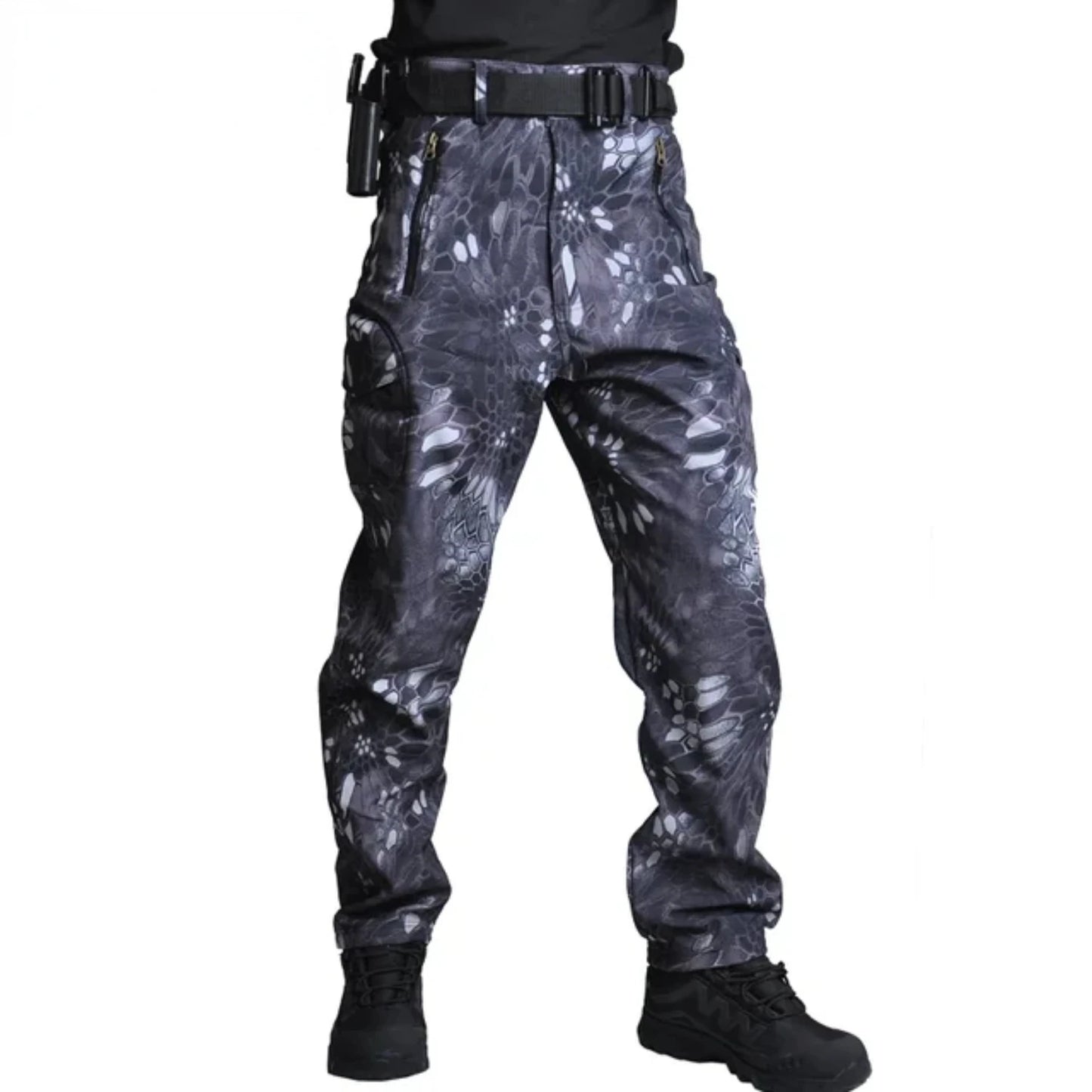Combat Softshell Pants Tactical Fleece Pants Men  Paintball Trousers Waterproof Softair Multicam Pant Hiking Camping Clothes