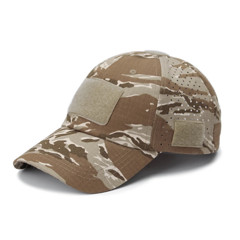 Unisex Camouflage Outdoor Baseball Cap Breathable Sun Protection Hat For Hunting