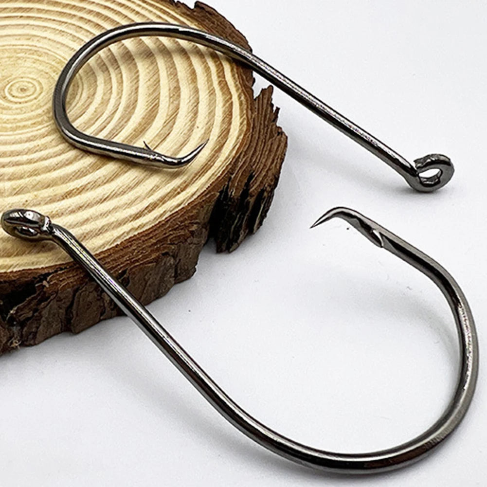 200pcs Fishing Circle Hooks Saltwater Octopus Fishing Hooks Barbed Fish Hooks Carp Fishhook for Bass Salmon Fishing Accessories