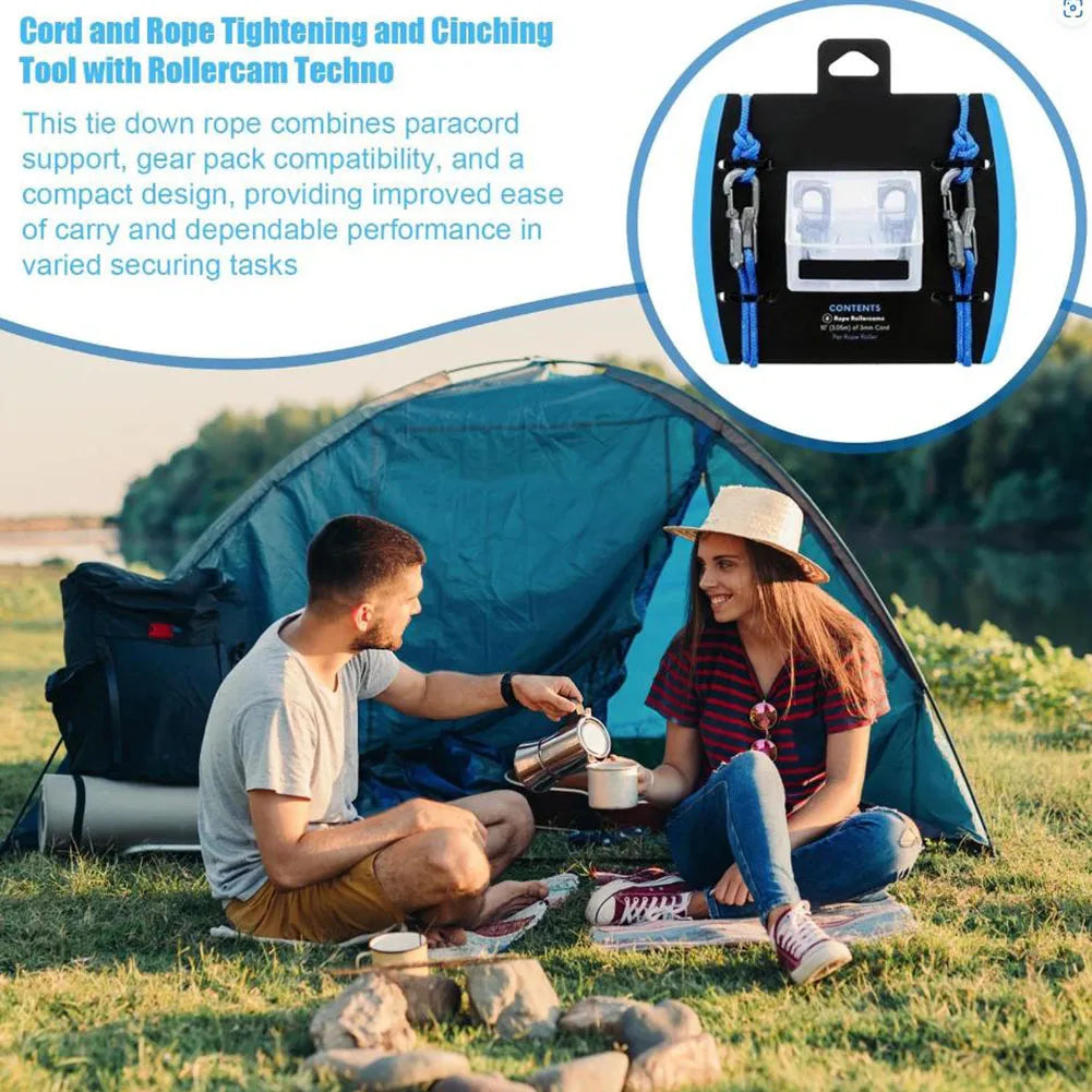 Outdoor Rope Adjuster Wear Resist Ultralight Tent Guyline Tool Climbing Rope Adjust Equipment for Camping Hiking Multitools