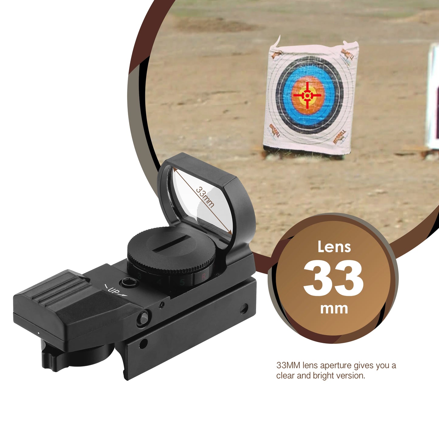 Red Green Dot 4 Reticles Reflex Sight With 20mm Mount Rail