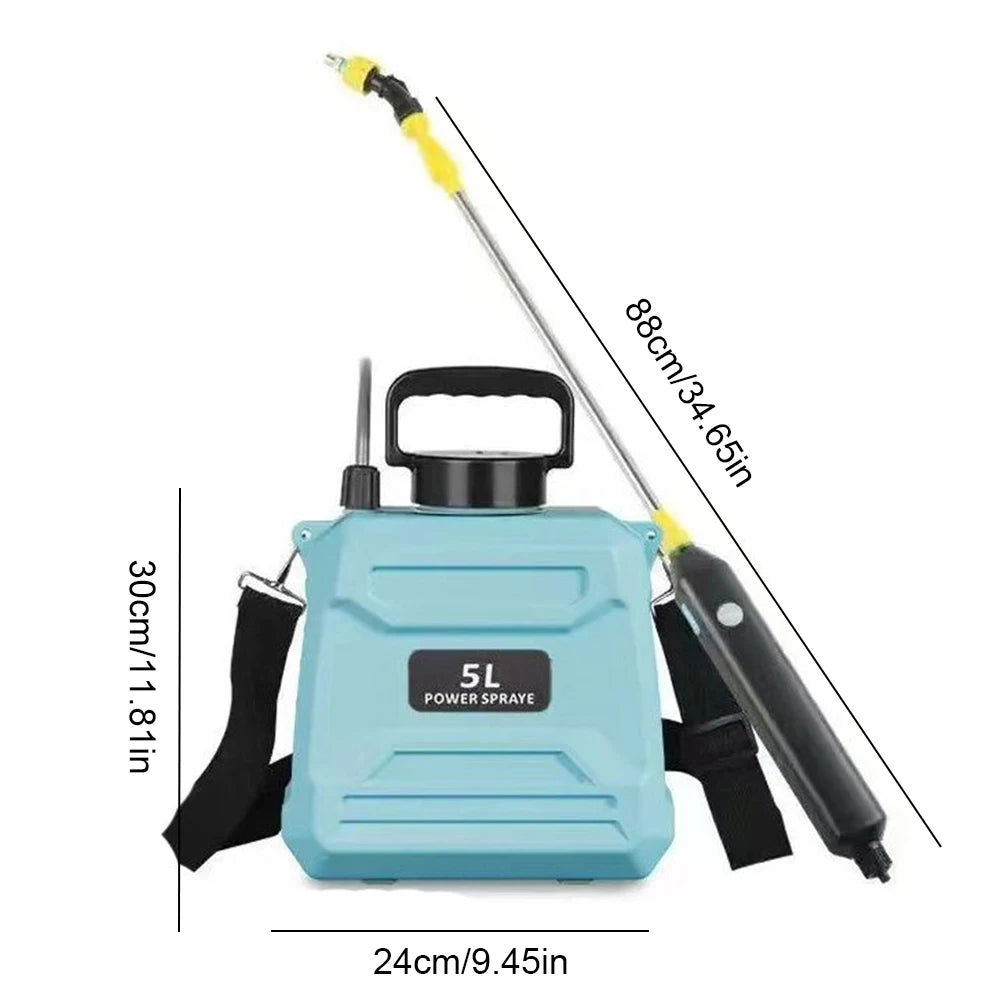 5L Shoulder Pesticide Sprayer Electric Backpack Sprayer 3 Modes Automatic Sprayer Bottle Garden Water Sprayer for Glass Cleaning